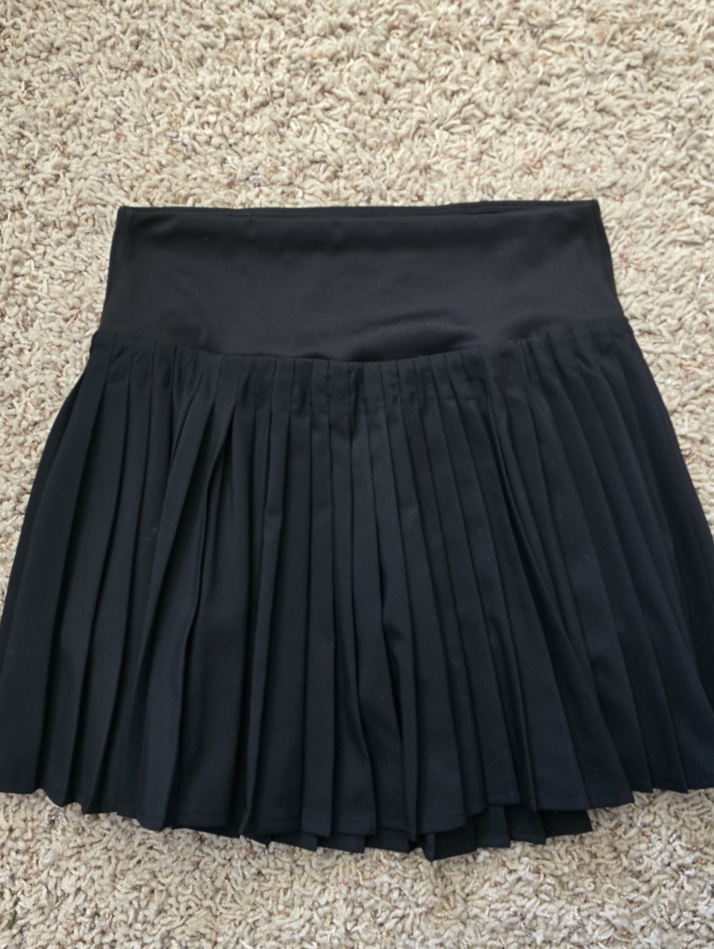 Women's All In Motion Like New Black Pleated Skirt With Shorts - XS